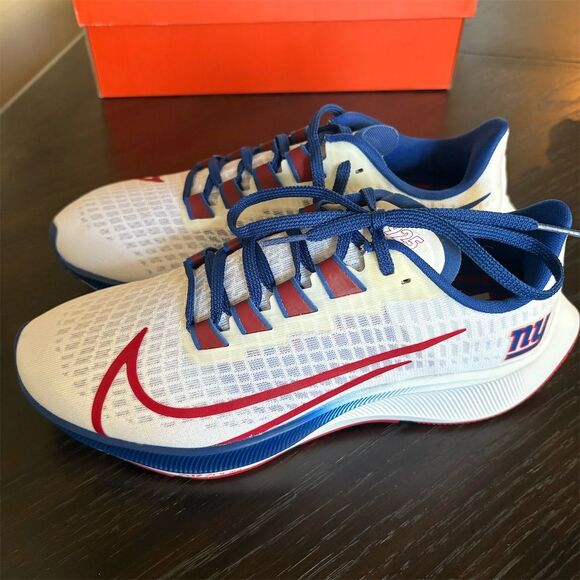 Nike Air Zoom Pegasus 37 Men's Running Shoes NY‎ Giants Size 8 New in Box